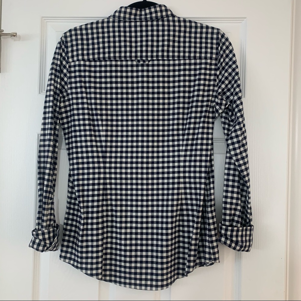 Brooks Brothers Black and White Checkered Button Down Shirt - Picture 7 of 7